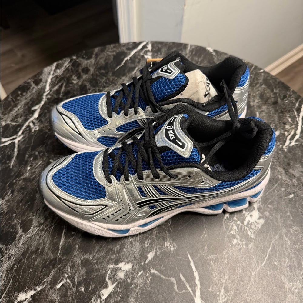 ASICS Men's Athletic Shoes in Blue and Silver